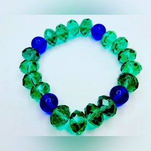 Crystal beaded bracelet